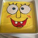 image for I know it’s not perfect but this is my first ever attempt at cake decorating! Son wanted a SpongeBob cake and so I did my best for him!