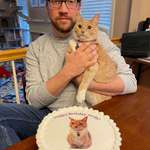 image for My husband and cat share a birthday week