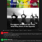 image for OP makes a meme which suggest Europeans are racist towards Romani people. Commenters get offended that they're called racists and then prove OP's point by being racists