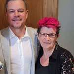 image for My mum founded a charity fighting domestic violence. During a fundraising lunch Matt Damon dropped in and donated $10,000