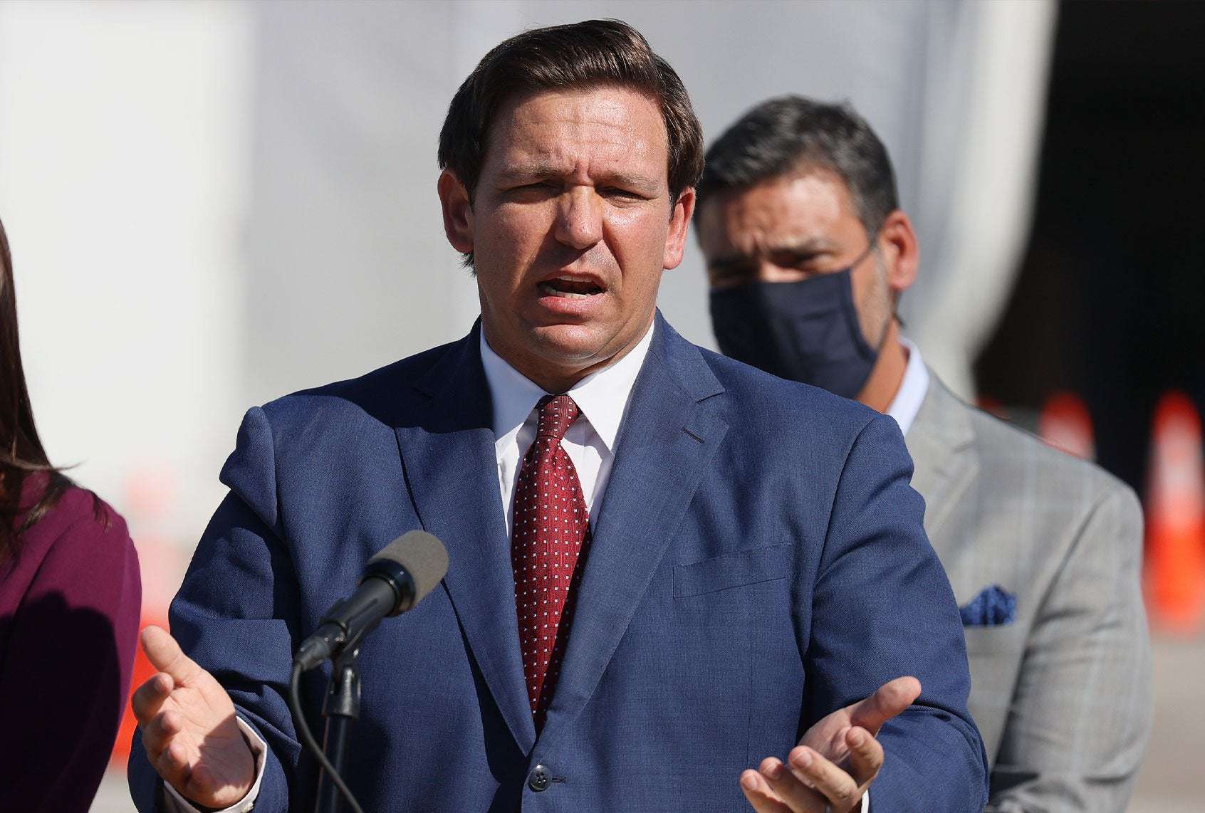 image for Ron DeSantis got caught lying at his bill signing. He blocked all media but Fox News at his next one