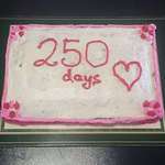 image for Baked a cake for my boyfriend and I to celebrate our 250 days clean from hard drugs.