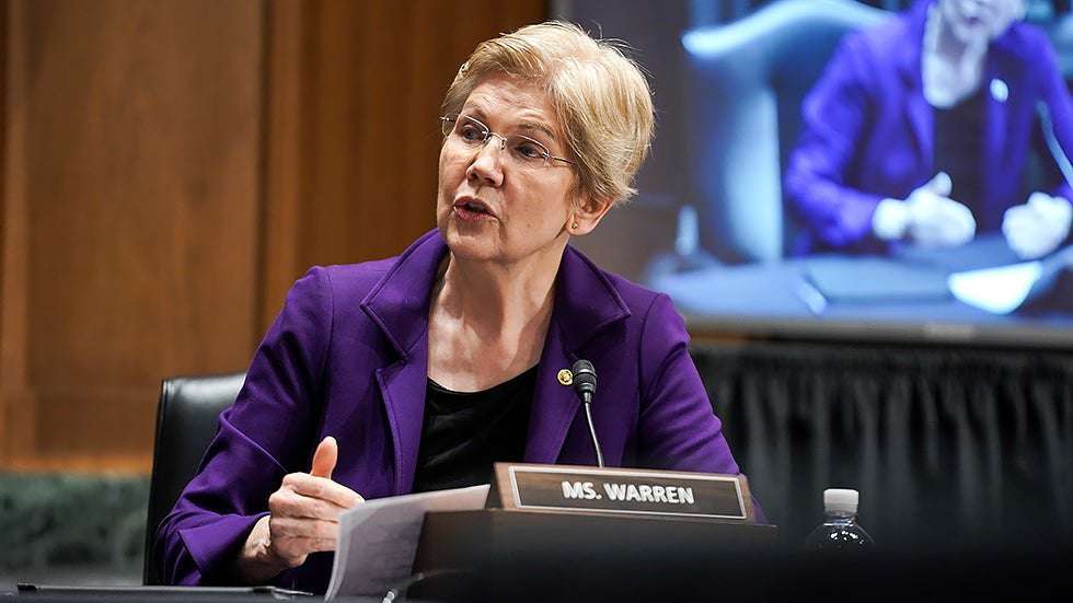 image for Warren says Republican party 'eating itself and it is discovering that the meal is poisonous'