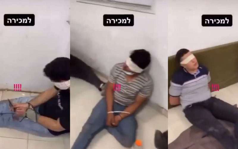 image for Israeli soldier posts video of bound and blindfolded Palestinians on Instagram story, implies they’re for sale