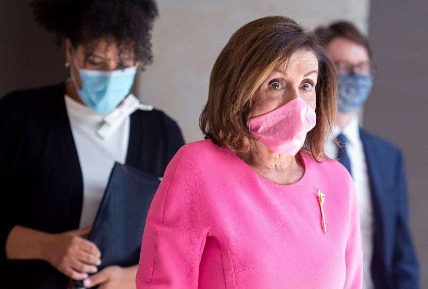 image for Nancy Pelosi refuses to relax mask mandate until more Republicans in the House get vaccinated