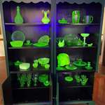 image for My collection of Uranium Glass that glows under UV light!