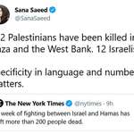 image for Israel is bombing Palestinian families in their homes, blowing up children in their beds, and mowing down people in the streets. It's almost completely one-sided, yet the media calls it "fighting."