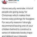 image for SLPT: Leave a kid behind to prevent burglary