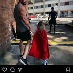 image for Chris Hemsworth's post about his son's favorite superhero