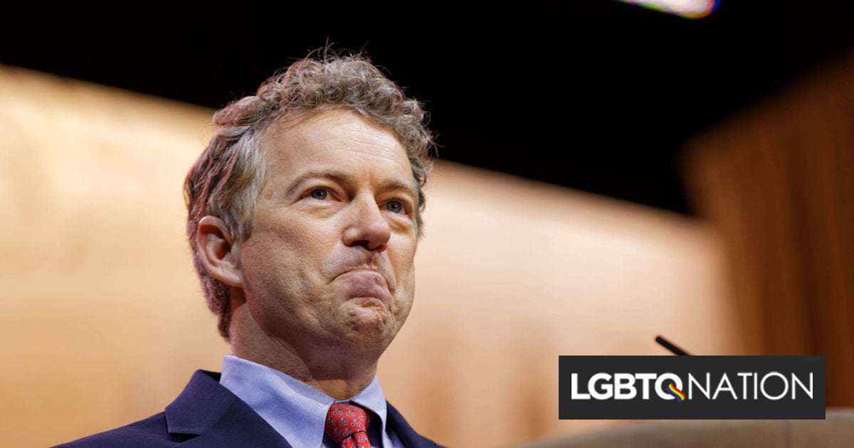 image for Rand Paul refuses COVID vaccine because his “medical decisions” are personal. Trans people’s aren’t.