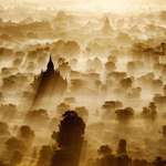 image for A photo of a Sunrise over the ancient city of Bagan in Myanmar