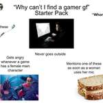 image for "Why can't I find a gamer gf" Starter Pack
