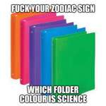 image for Green was always the science folder for me