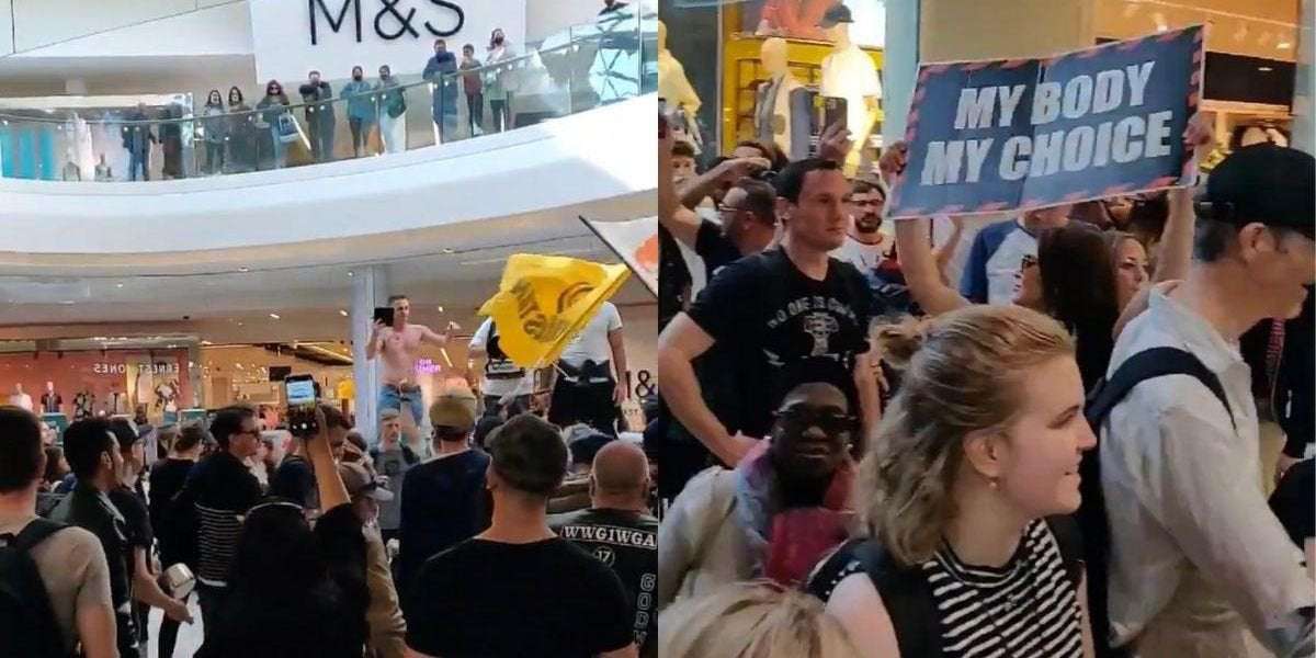 image for Fully Open Mall Forced To Close Due To Anti-Lockdown Protesters: VIDEO