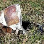 image for A Texas farmer found this astronaut helmet in his field after the Columbia disaster in 2003.
