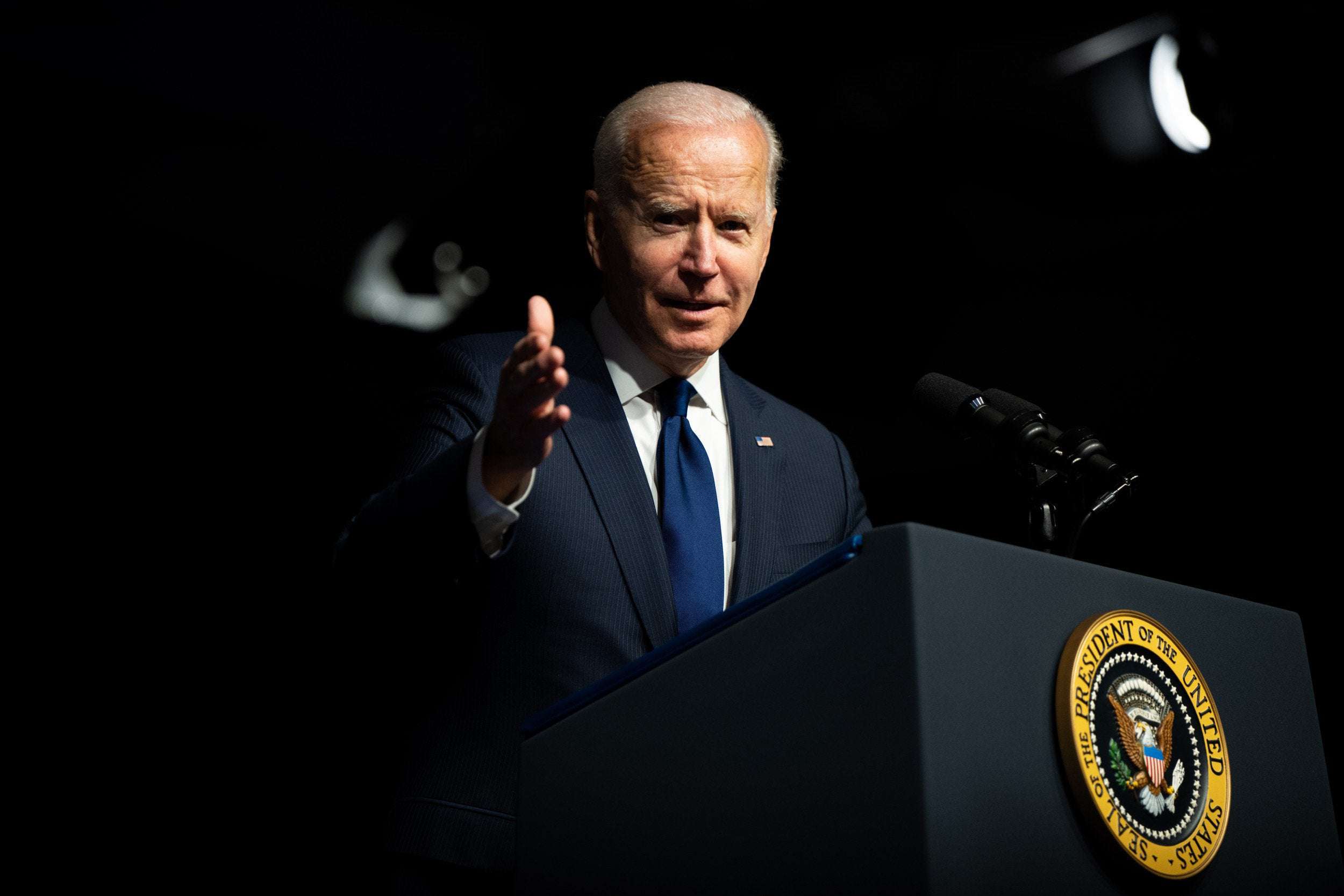 image for Joe Biden Blames Trouble Passing Voting Rights on 2 Dems 'Who Vote More' With GOP
