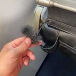 image for “We sterilize every flight” but apparently do not remove human hair from a cup holder do we JetBlue?