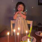 image for Lens flare formed little hearts during my daughters bday