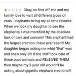 image for This Choosing Entitled Parent wantz Zoo staff to w*nk of an elephant.. An actual elephant!... So her child doesn't ask questions.