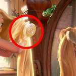 image for In Tangled (2010), the red circle is not reflected in the mirror. Shitty job from the animators part.