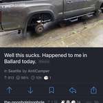 image for Truck Wheels Stolen in Seattle and a Stranger Offers up Their Spares for Free