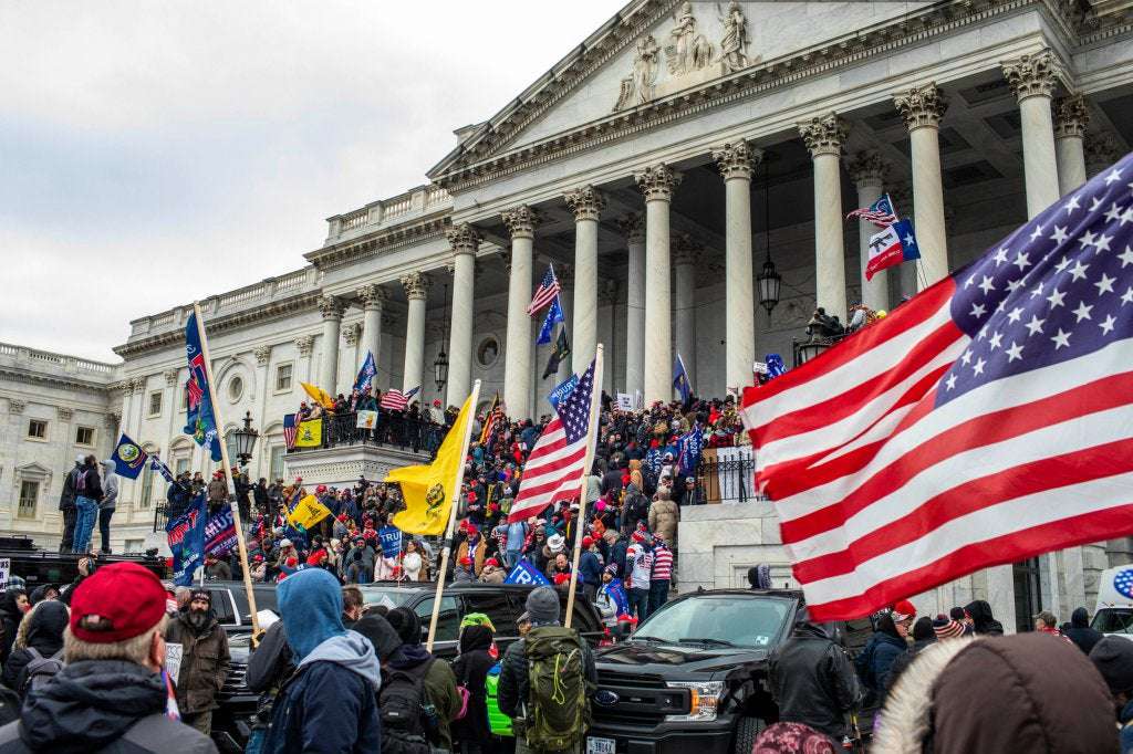 image for Former congressman Dana Rohrabacher breached Capitol police barricades on Jan. 6
