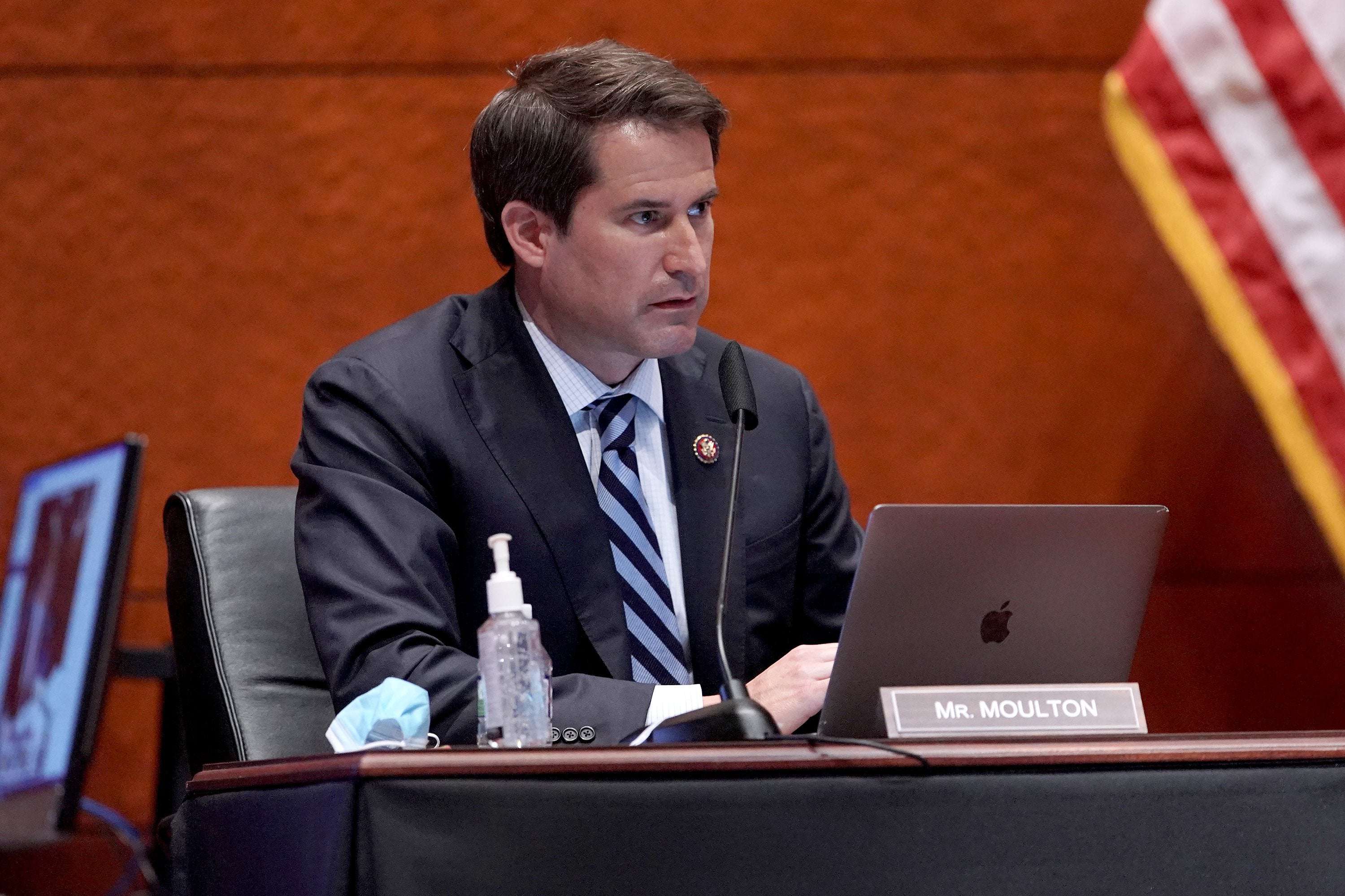 image for 'Traitors': Rep. Moulton Calls for Greene, Gaetz and Gosar to Be Ousted Over FBI-Riot Theory