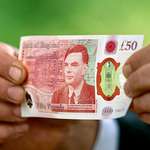 image for The Alan Turing £50 note issued today on his birthday, a gay man key to the development of computing