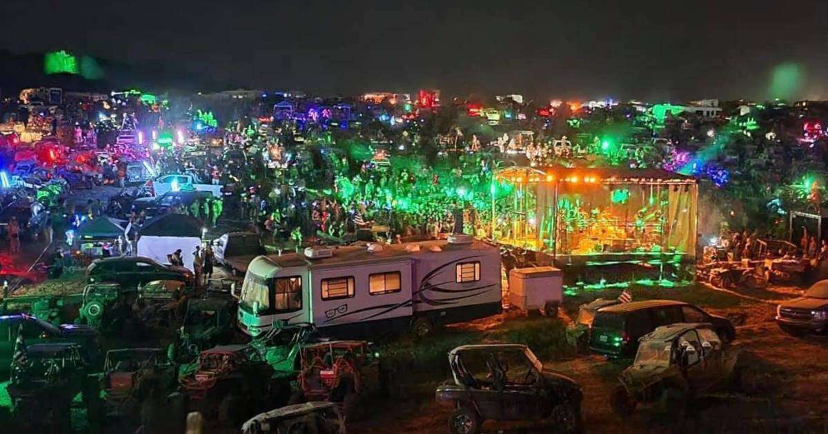 image for 'Redneck Rave' at Kentucky park ends with 48 people charged, throat slashing, and an impalement