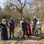 image for This group we came across in a forest casually hiking in medieval outfits