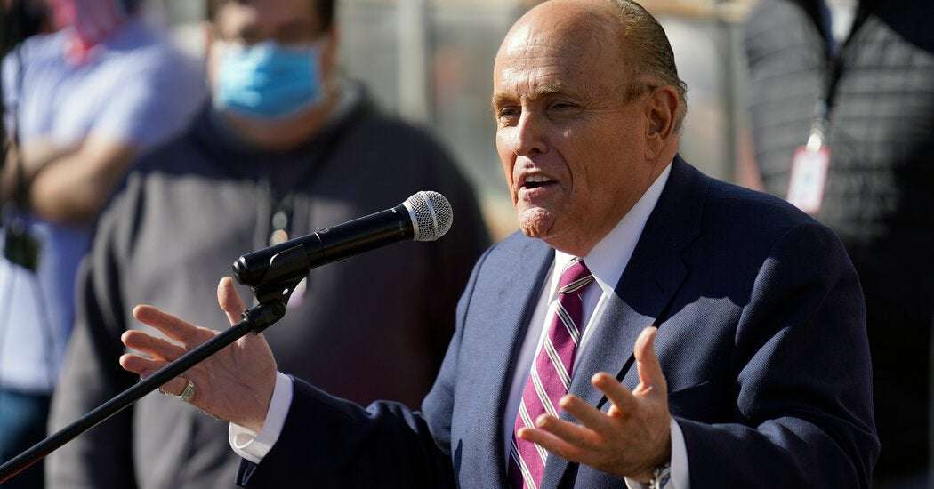 image for Court Suspends Giuliani’s Law License, Citing Trump Election Lies