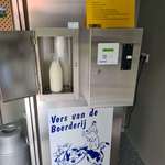 image for In the Netherlands, a lot of farmers have machines where People can buy fresh milk from the farm itself. It's cheaper than the supermarkt, and gives the farmers more profit for their produce.