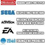 image for What each video game company is good at meme #1