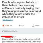 image for Morning coffee vs morning people