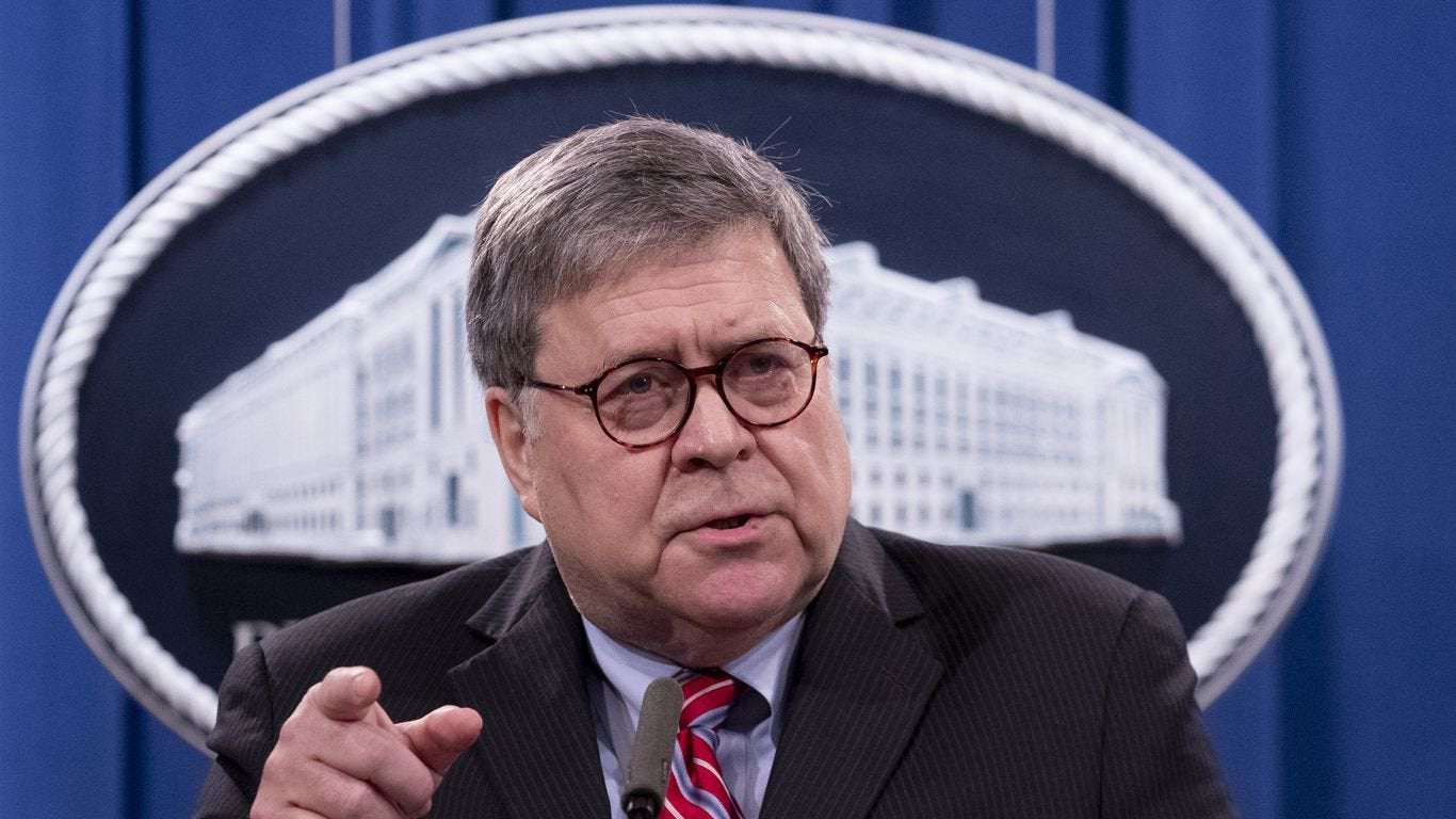 image for Bill Barr on Trump's election fraud claims: "It was all bullsh*t"