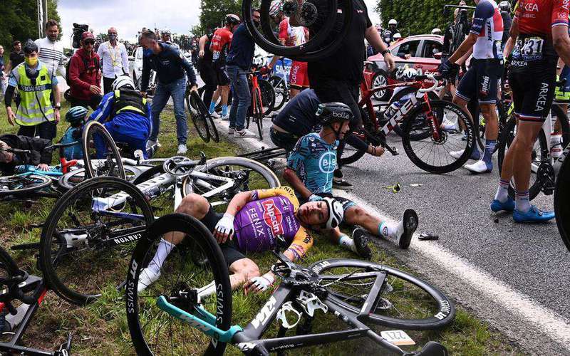 image for Spectator who caused massive crash at Tour de France missing after fleeing the country