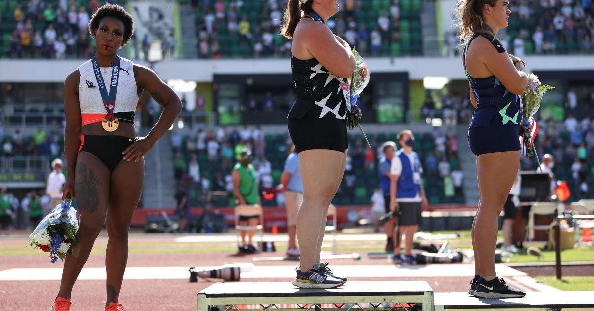 image for Olympic hammer thrower Gwen Berry responds to backlash after she turns away from U.S. flag during national anthem