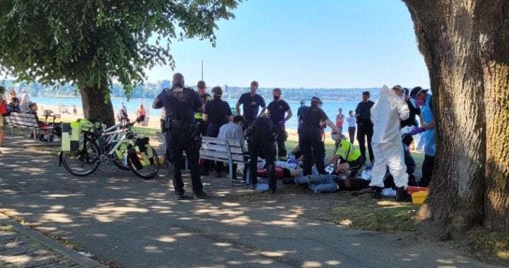 image for 5 men overdose on bench at Vancouver’s English Bay Beach
