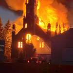 image for Morinville - Downtown Catholic Church on Fire Overnight