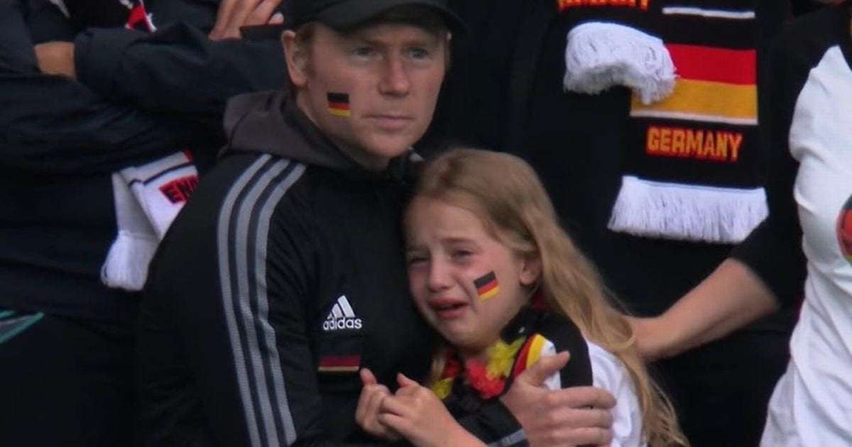 image for Twisted trolls slammed for tearing into crying Germany girl after England win