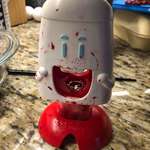 image for This cherry pitter went from cute to creepy real fast.