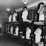 image for Indigenous children forced to pray to god in a residential school ran by the Canadian government and Catholic Church between 1930 and 1970, unknown location [1000 x 783]