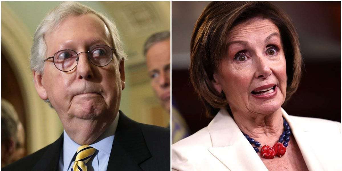 image for Nancy Pelosi rips McConnell for touting stimulus aid for Kentucky: 'Vote no and take the dough'