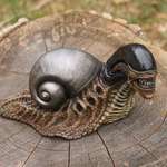 image for Realistic Alien Xenomorph Snail Sculpture