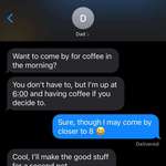 image for My parents moved to my neighborhood this month after living many hours away almost my entire adult life. My dad has dropped some hints about porch coffee with me sometime and apparently just couldn’t wait any longer.