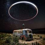 image for A crystal clear sky, an abandoned bus, a drone and a camera. A ton of fun to shoot!