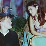 image for Young Leonardo DiCaprio with Monica Bellucci. 1995