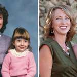 image for The very first professional photo I had taken with my mom and then our most recent one.
