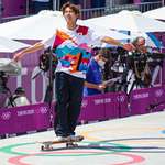 image for Yuto Horigome from Japan wins the first ever Olympic Skateboarding Gold Medal.