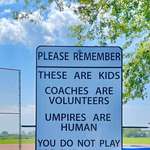 image for SIGN posted at a community ball field. Kingsville, ON.